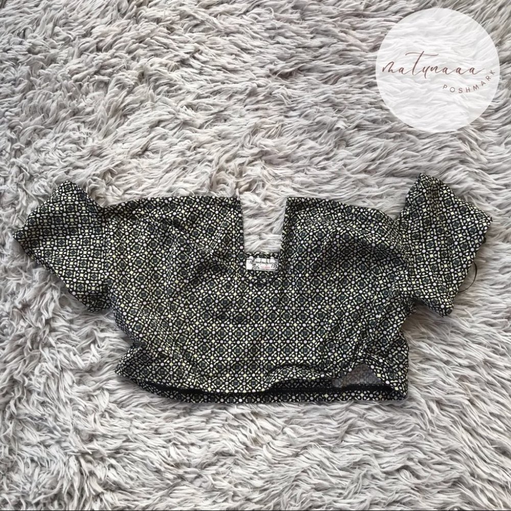 Free People Lucky Now Brami Off-the-Shoulder Crop Top